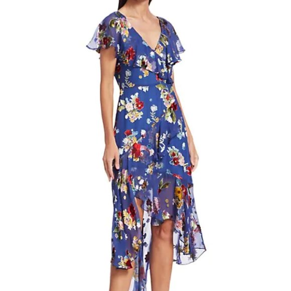 Alice + Olivia Dresses & Skirts - Electra Asymmetric Floral Dress